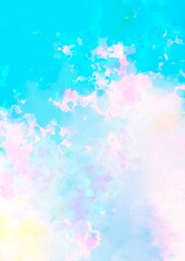 水色とピンクの夢かわいいキラキラテクスチャ背景