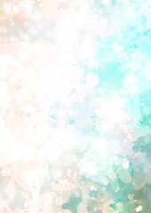 幻想的な水色のふわふわ水彩テクスチャ背景