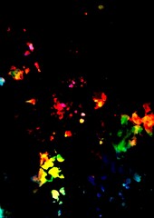 暗闇の中光る幻想的なテクスチャ背景