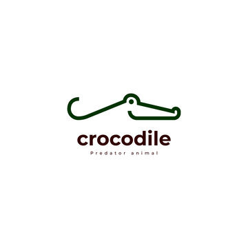 crocodile reptile logo