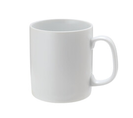 White empty mug isolated on white background