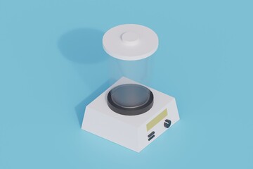 blender single isolated object. 3d render illustration