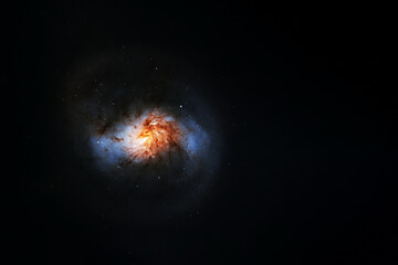 Quasar on a dark background. Elements of this image were furnished by NASA.