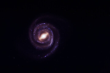 Quasar on a dark background. Elements of this image were furnished by NASA.
