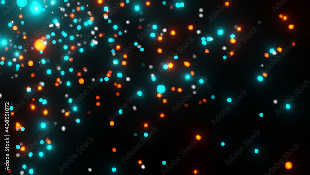 Aufkleber 3d rendering of festive background with natural bokeh