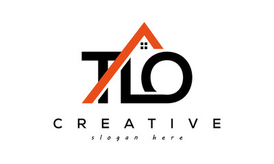 TLO letters real estate construction logo vector