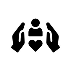 Customer care or customer support service icon.