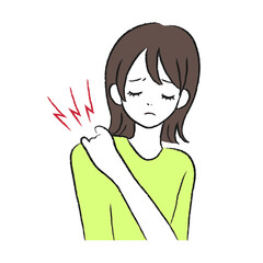肩こり　女性
