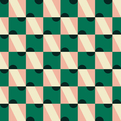 Simple Geometric Pattern Design With Basic Geometry Forms