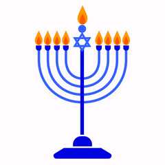 symbolic candlestick at a Jewish festival