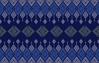 Geometric ethnic pattern flower color oriental. seamless pattern. Design for fabric, curtain, background, carpet, wallpaper, clothing, wrapping, Batik, fabric,Vector illustration