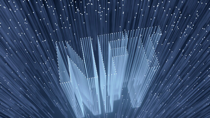 fiber optic cable business tech concept representing NFT's 