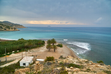 Paisaje mediterráneo (Playa de Villajoyosa, Alicante)