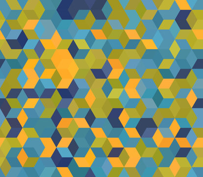 Abstract Seamless Checkerboard Pattern Background, Bricks