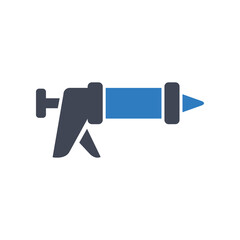 Obraz premium Caulking gun icon