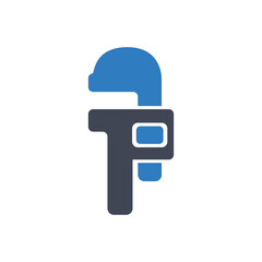 Obraz premium Adjustable wrench icon