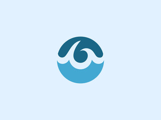 Obraz premium abstract wave logo icon design template