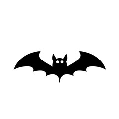 cartoon bat scary vector illustration halloween.