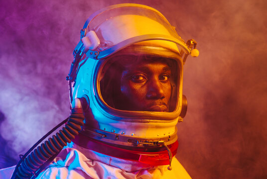 cinematic image of an astronaut.