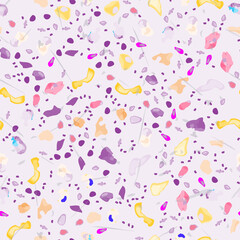 Terrazzo Texture Vector. Flooring Seamless Pattern