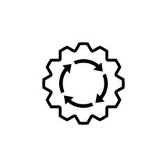 System update icon isolated on white background