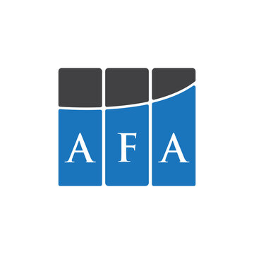 AFA letter logo design on black background.AFA creative initials letter logo concept.AFA letter design.