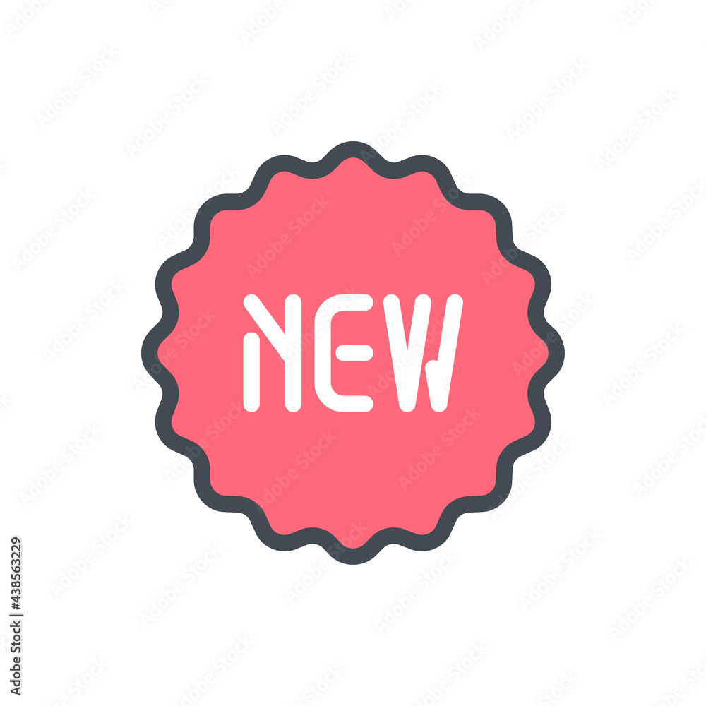 Poster product label with text 