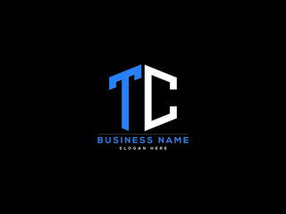 Letter TC Logo, creative tc logo icon vector for business - obrazy, fototapety, plakaty