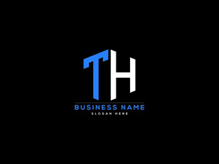 Letter TH Logo, creative th logo icon vector for business - obrazy, fototapety, plakaty