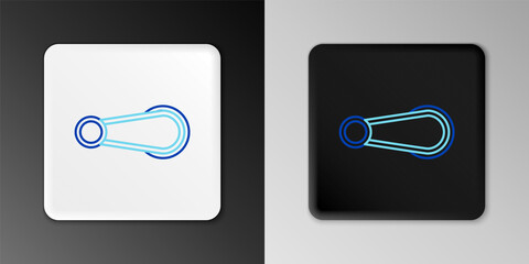 Line Car door handle icon isolated on grey background. Colorful outline concept. Vector