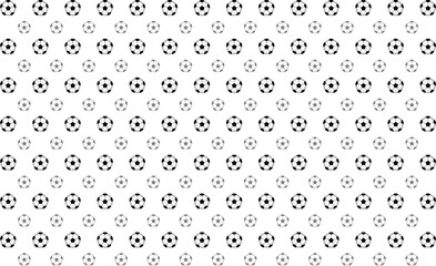 背景素材　サッカーボールのシンプルなパターン柄　黒
