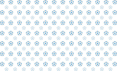 背景素材　サッカーボールのシンプルなパターン柄　青