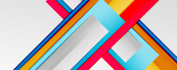 Color abstract lines trendy geometric background for business or technology presentation, internet poster or web brochure cover, wallpaper