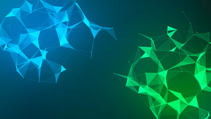 Technology background. Big data. Digital ilustration. 3D rendering.
