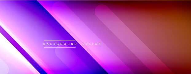 Fototapeta premium Dynamic lines abstract background. 3D shadow effects and fluid gradients. Modern overlapping forms