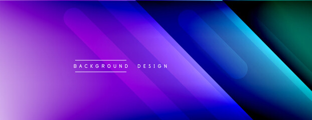 Dynamic lines abstract background. 3D shadow effects and fluid gradients. Modern overlapping forms