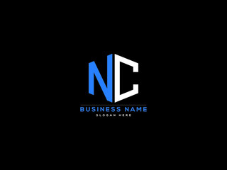 Letter NC Logo, creative nc logo icon vector for business - obrazy, fototapety, plakaty