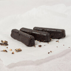 sugar-free chocolate. handmade chocolate. rustic