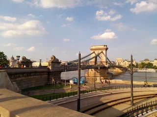 Fototapete Kettenbrücke Széchenyi Kettenbrücke, Budapest, Ungarn