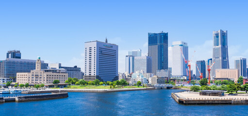 Fototapeta premium 横浜 ベイエリア ワイド