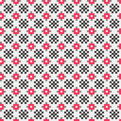 Abstract Cross Pattern generative computational art illustration