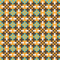 Abstract Cross Pattern generative computational art illustration
