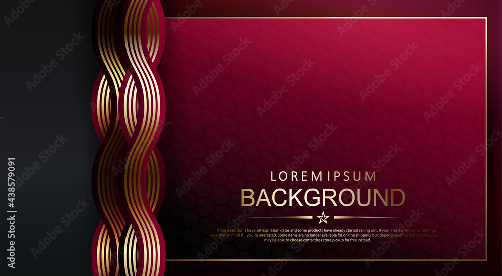 Wall mural texture composition with a gradient of red tint with wavy intertwined lines