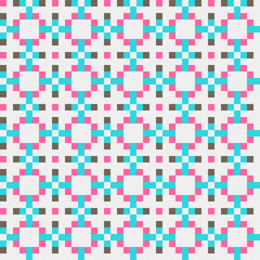 Abstract Cross Pattern generative computational art illustration