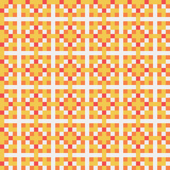 Abstract Cross Pattern generative computational art illustration