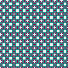 Fototapeta premium Abstract Cross Pattern generative computational art illustration