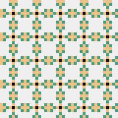 Fototapeta premium Abstract Cross Pattern generative computational art illustration