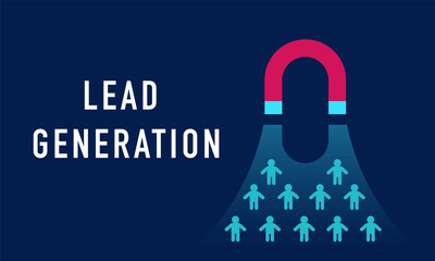 lead generation. Vector background