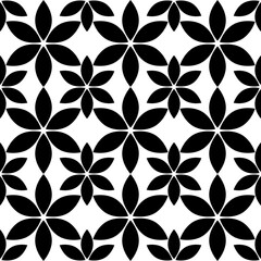 Monochrome pattern. Seamless texture. Modern geometric background with regular shapes...