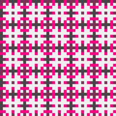 Fototapeta premium Abstract Cross Pattern generative computational art illustration